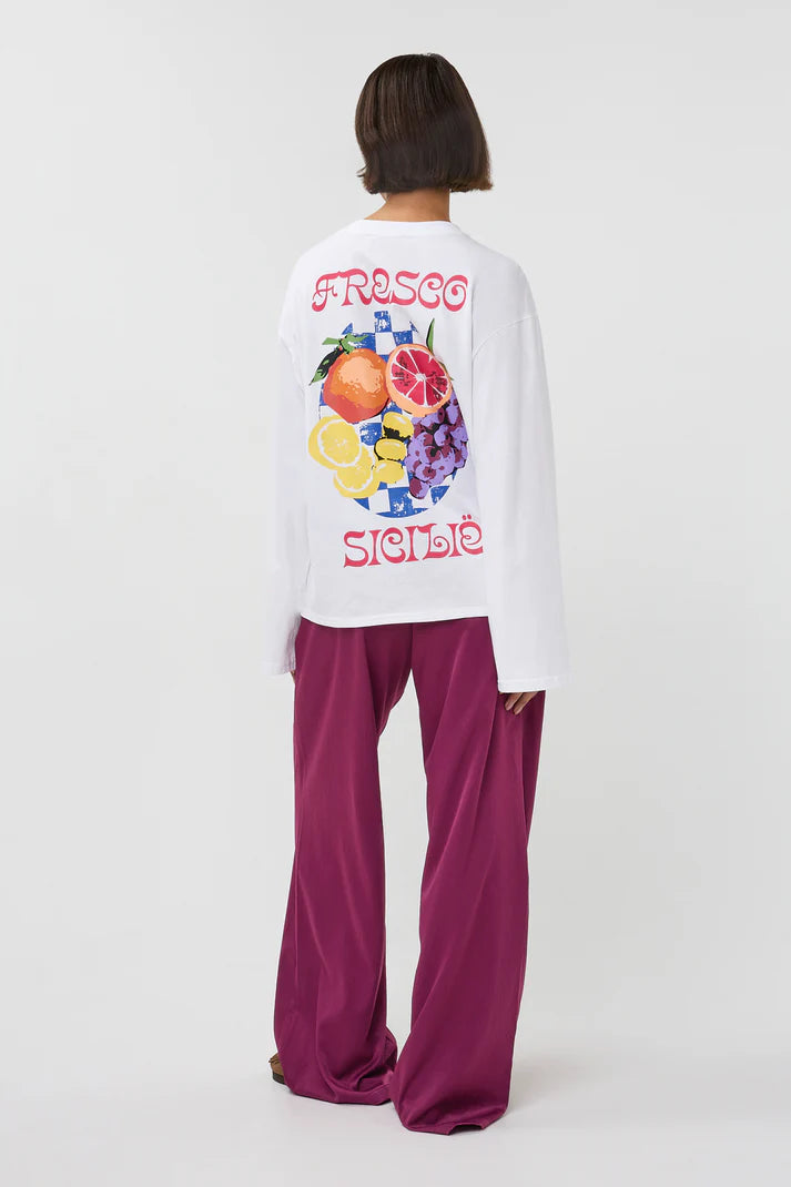 STUDIO AMAYA PANTS FEE BROEK PURPLE