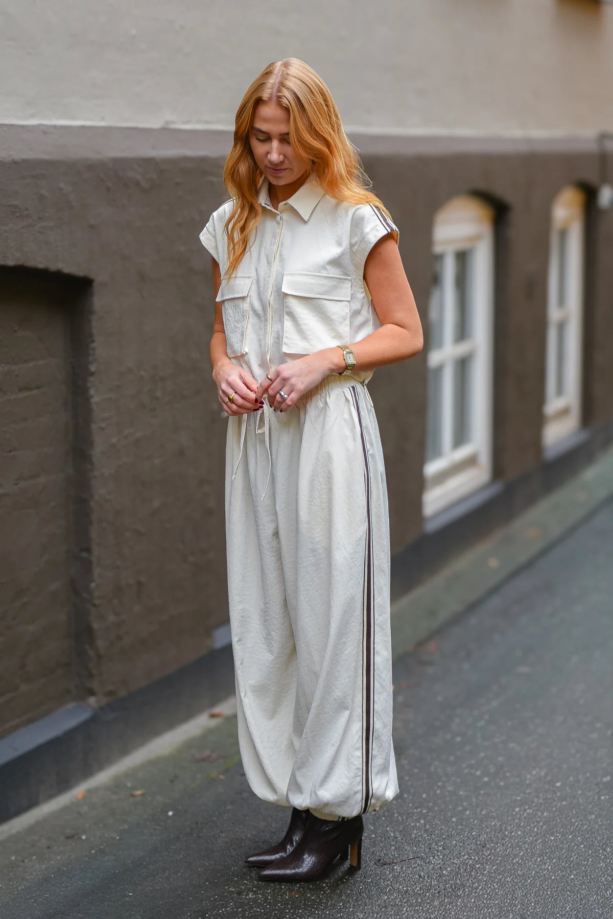 A-VIEW PANTS SIXT STRIPE SAND