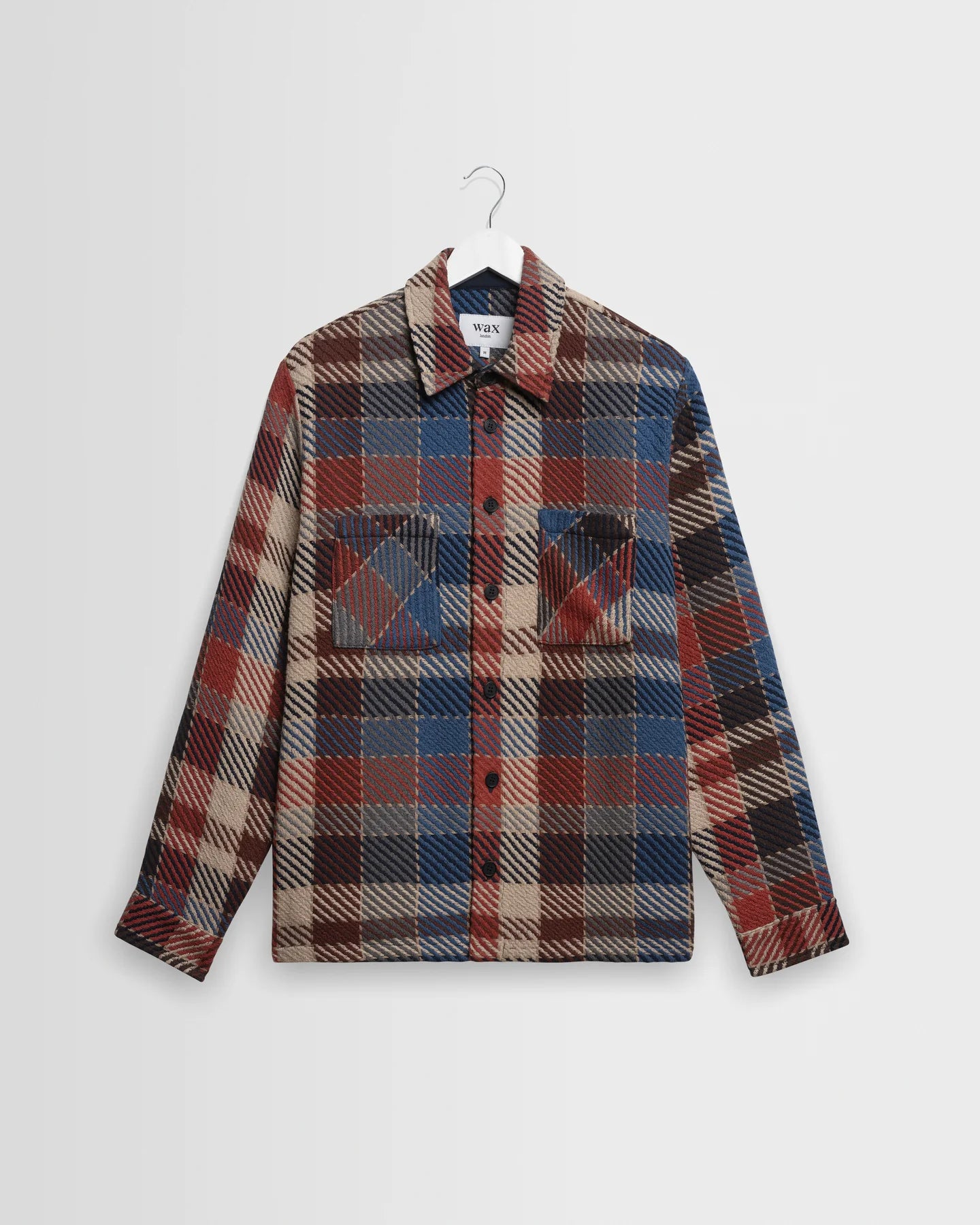 WAX LONDON OVERSHIRT WHITING PIKE CHECK RUST/MULTI