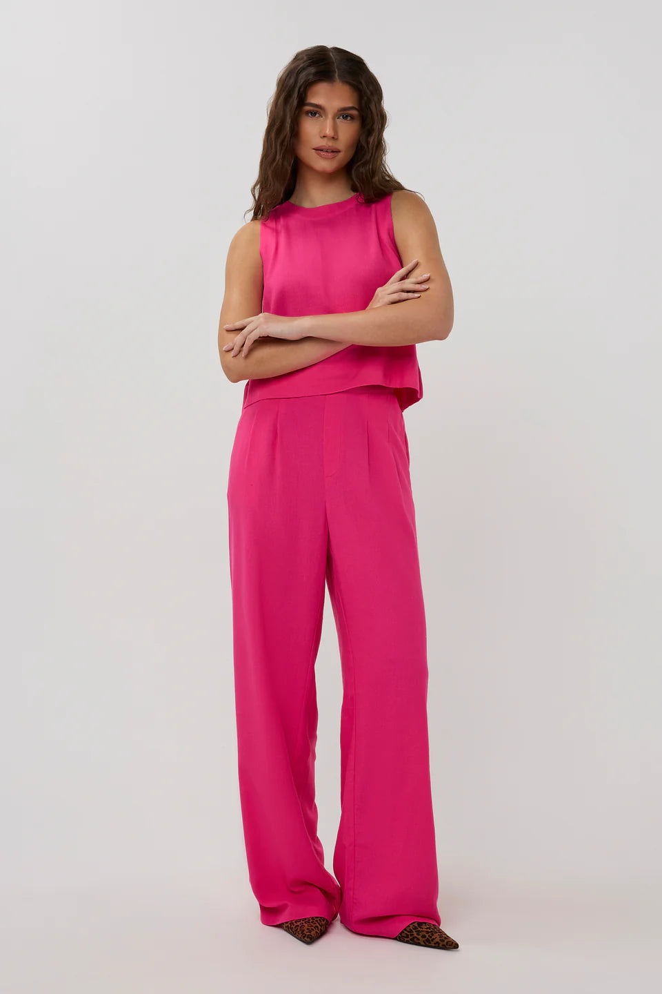 STUDIO AMAYA PANTS JASMIN FUCHSIA