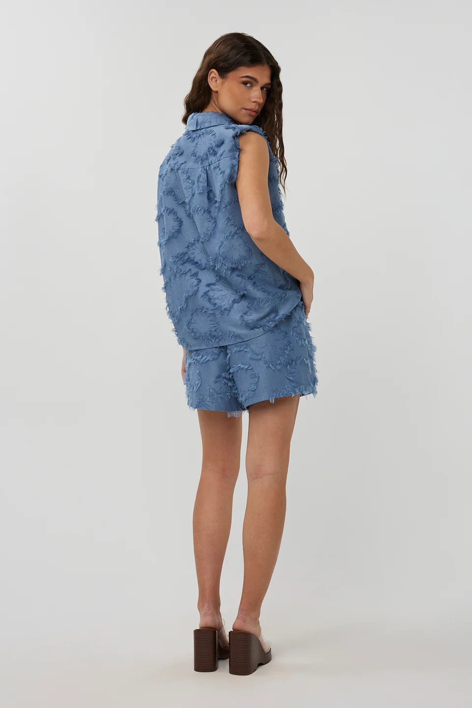 STUDIO AMAYA SHORT SOFIA DENIM BLUE