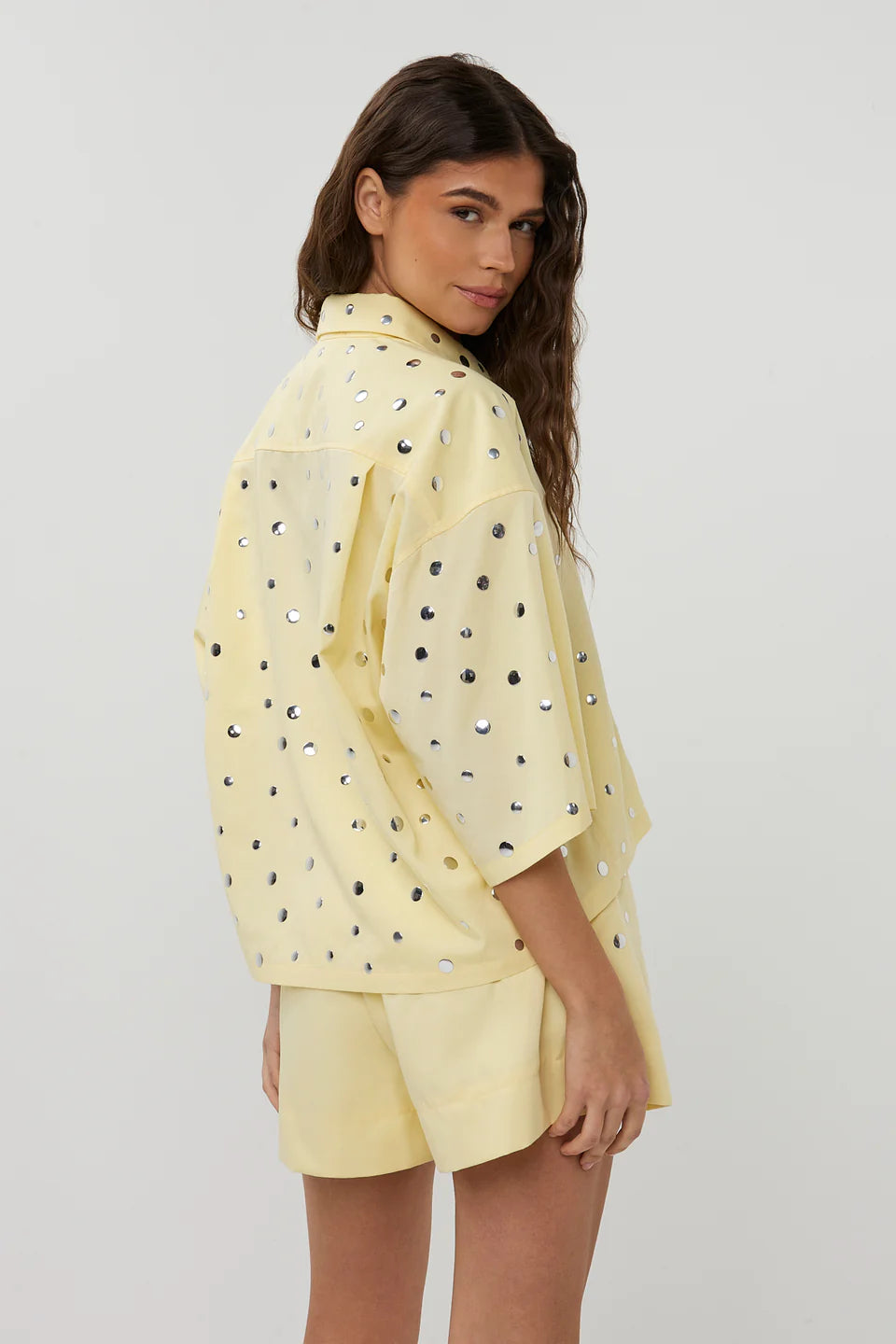 STUDIO AMAYA BLOUSE MARA STUDS YELLOW