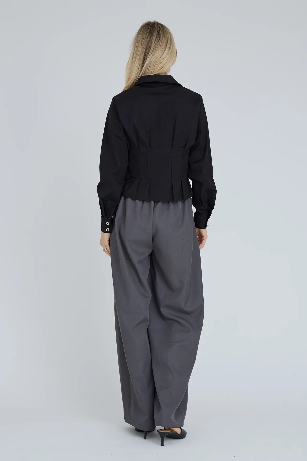 A-VIEW BLOUSE ANDRINE SHIRT BLACK