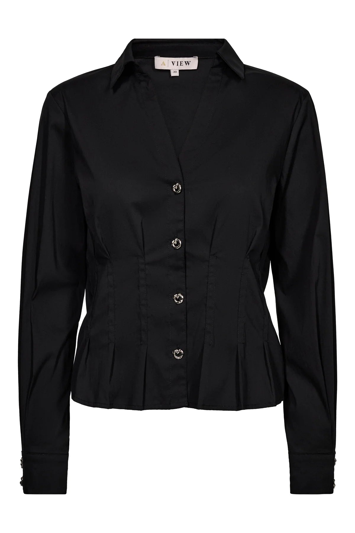 A-VIEW BLOUSE ANDRINE SHIRT BLACK