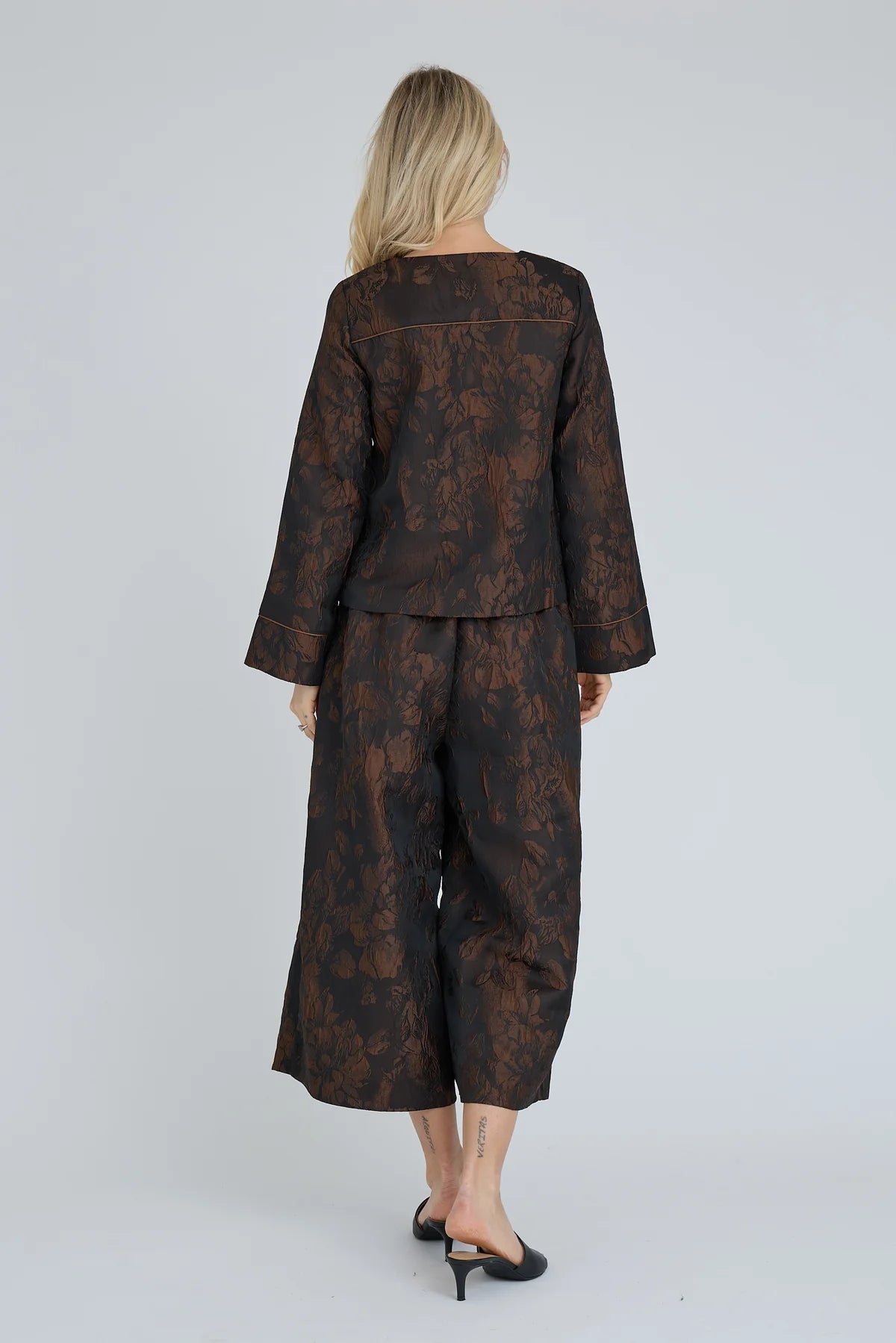 A-VIEW PANTS ARIA COULOTTES DARK BROWN