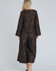 A-VIEW PANTS ARIA COULOTTES DARK BROWN