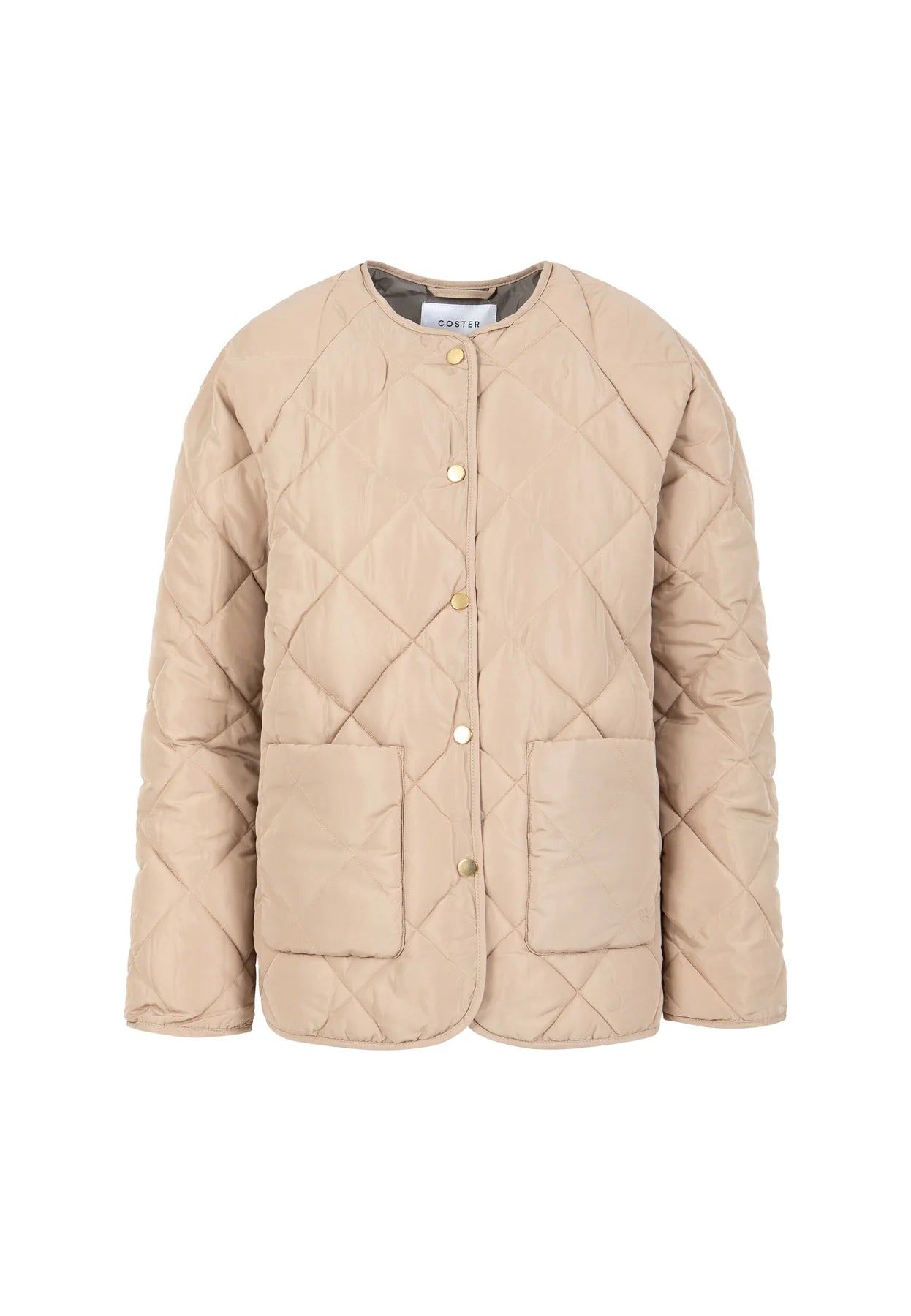 COSTER COPENHAGEN JACK ASTA QUILTED LOOSE JACKET SAND
