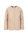 COSTER COPENHAGEN JACK ASTA QUILTED LOOSE JACKET SAND