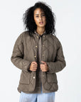 COSTER COPENHAGEN JACK ASTA QUILTED LOOSE JACKET WARM GREY