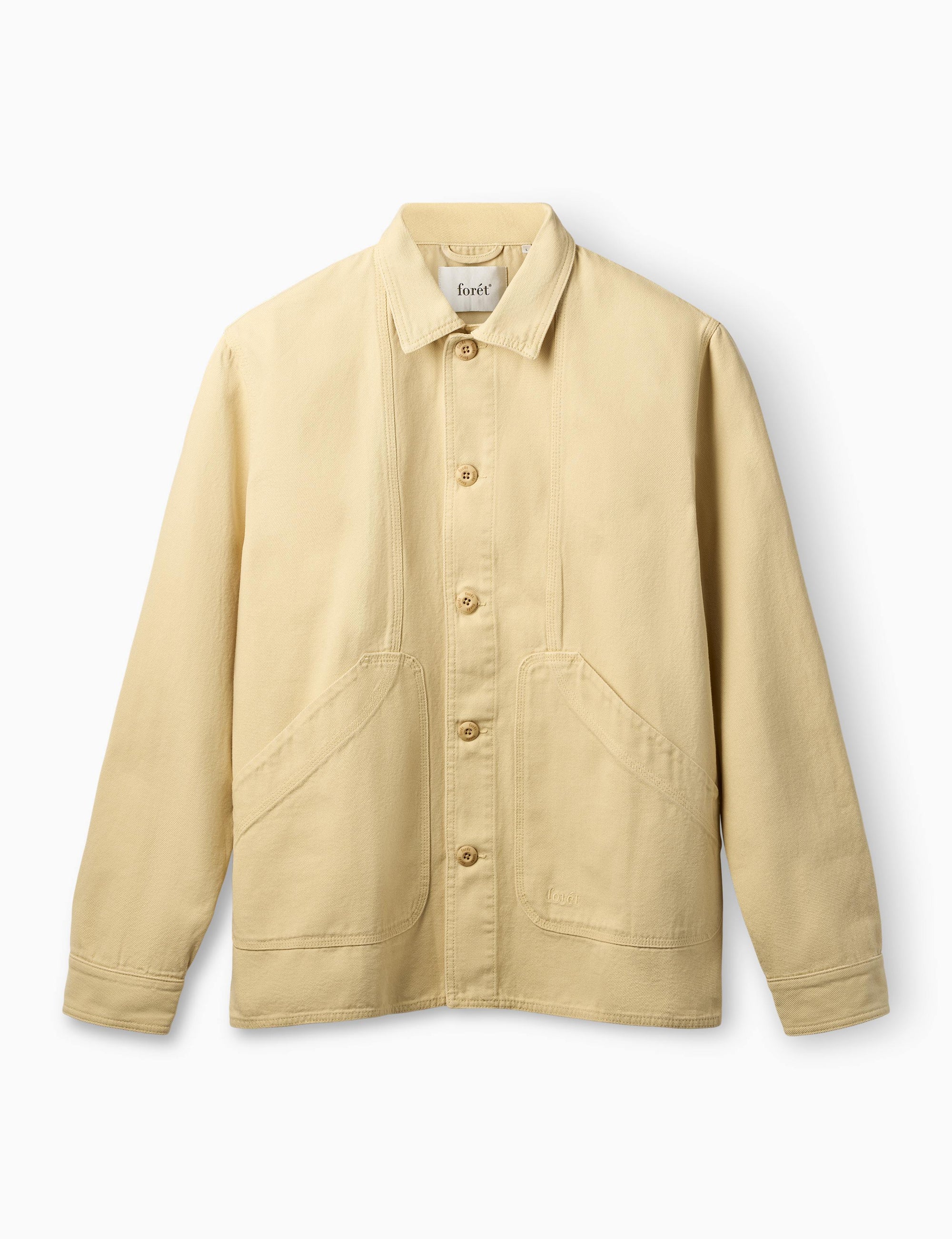FORÉT OVERSHIRT BERRY CANVAS VINTAGE YELLOW