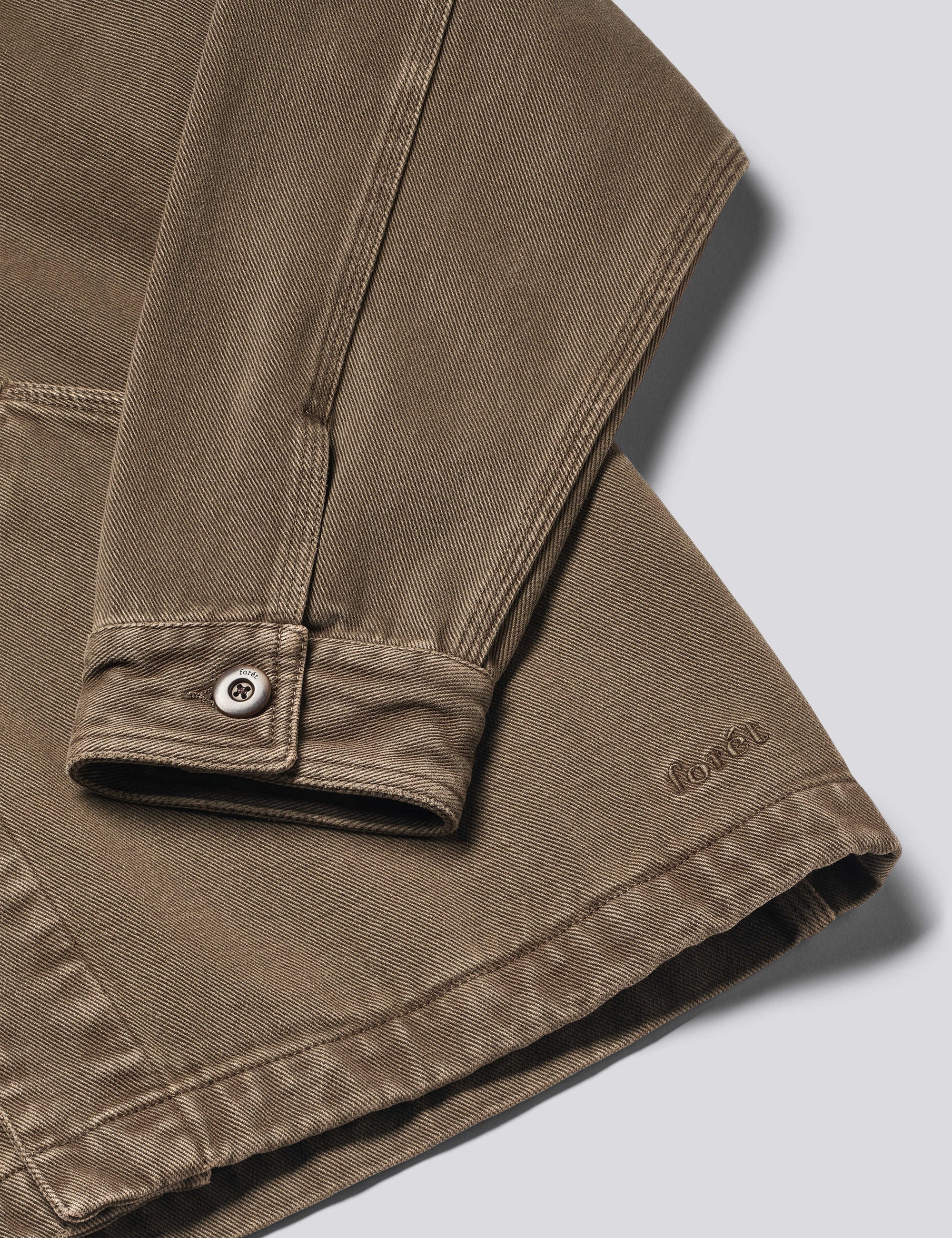 FORÉT OVERSHIRT BERRY DENIM BROWN DENIM