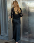 A-VIEW BLOUSE BETTI LACE SHIRT BLACK