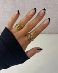 FREAKY NAILS GELNAGELS PRESS-ON BLACK TIE ♥