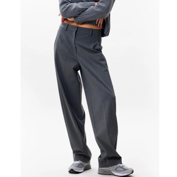 CATWALK JUNKIE PANTS TAPERED TROUSERS DARK GREY MELANGE