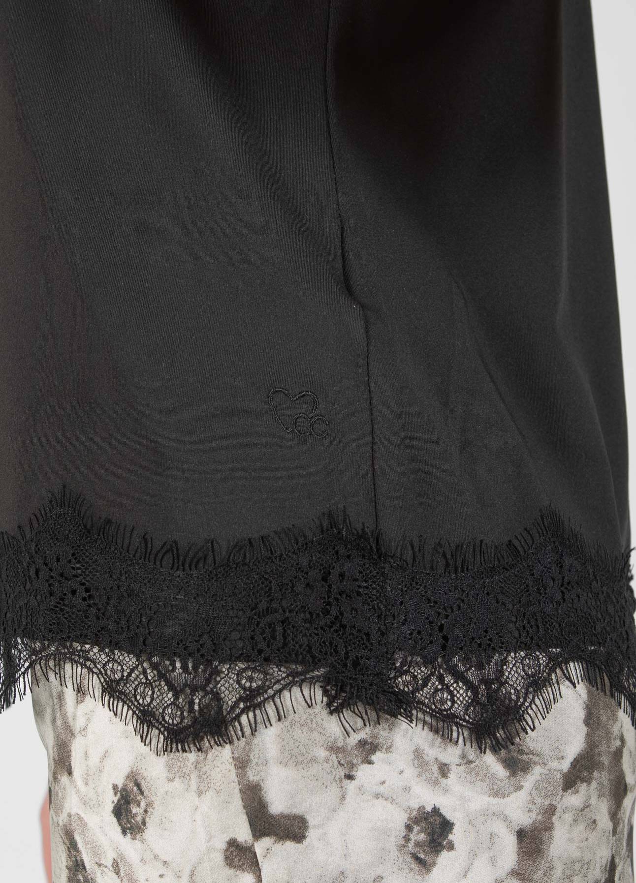CC HEART BY COSTER COPENHAGEN TOP ROSIE LACE BLACK