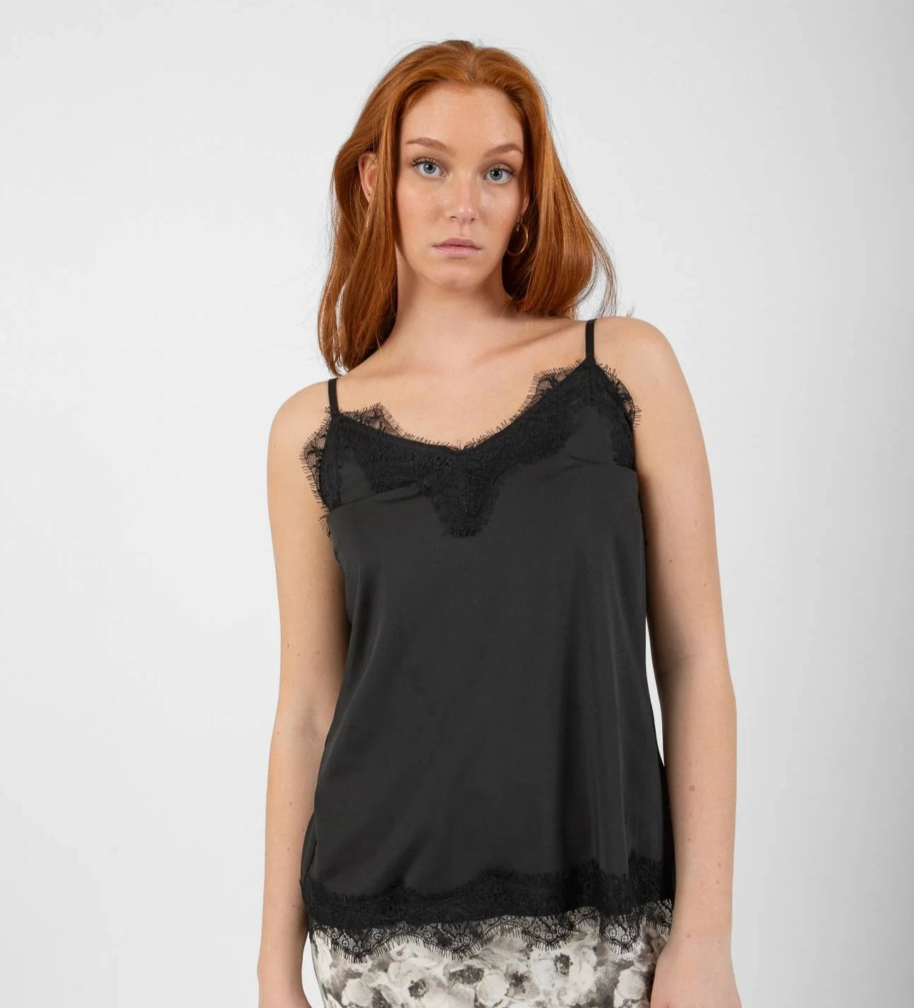 CC HEART BY COSTER COPENHAGEN TOP ROSIE LACE BLACK