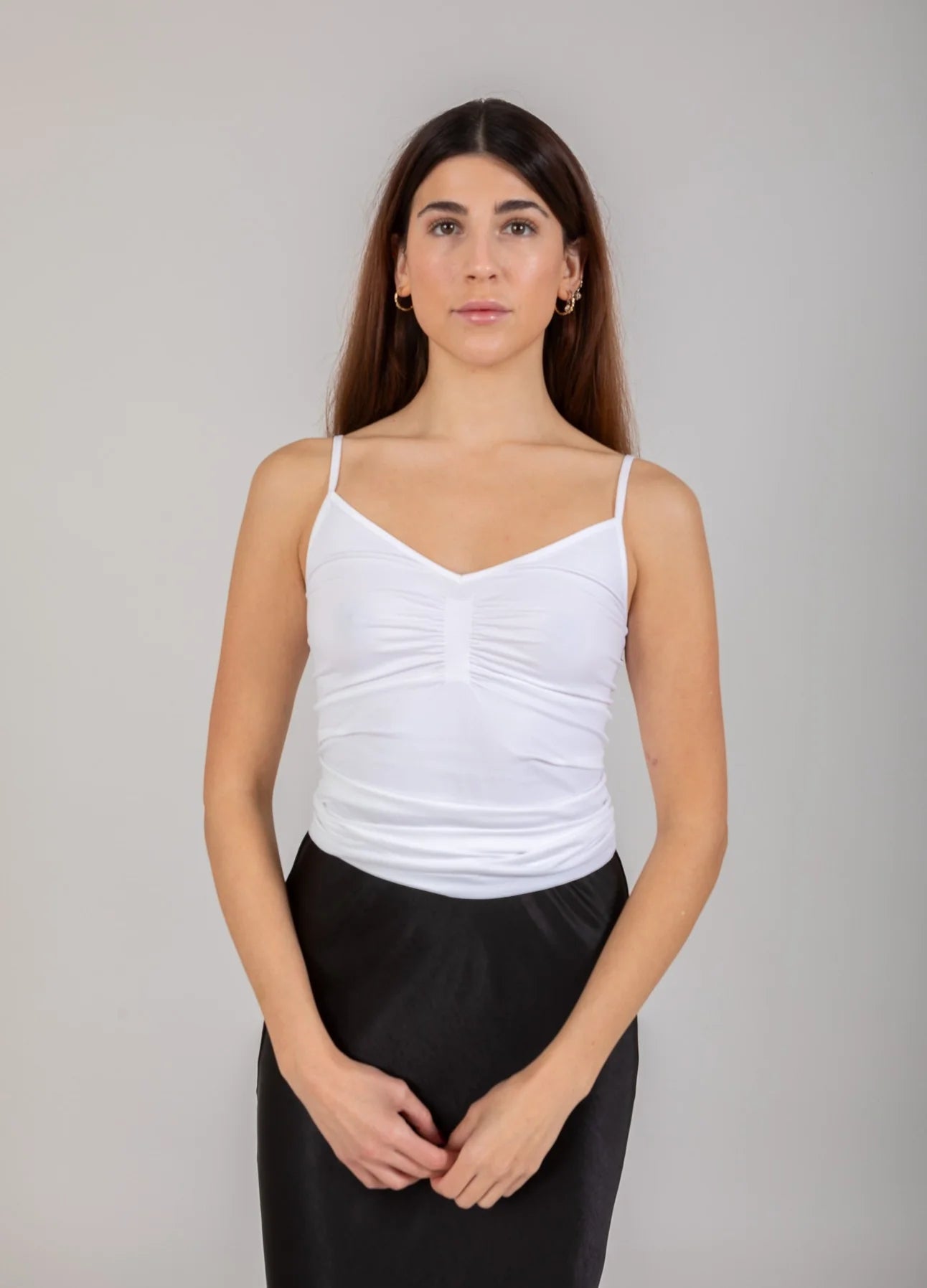 CC HEART BY COSTER COPENHAGEN TOP SEAMLESS CAMISOLE WHITE