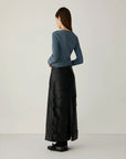 LAAGAM TOP EMORY LONGSLEEVE STRIPED BLUE