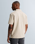CAST IRON POLO RELAXED FIT STRUCTURE SILVER BIRCH