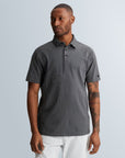 CAST IRON POLO REGULAR FIT JACQUARD JERSEY TURBULENCE