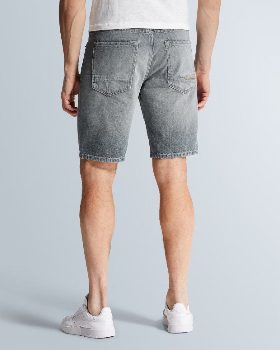 CAST IRON SHORT VALVER REGULAR FIT DENIM GREY GREEN SUMMER