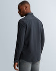 CAST IRON OVERHEMD TWILL JERSEY 2 TONE SEA STORM