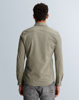 CAST IRON OVERHEMD TWILL JERSEY 2 TONE DRIED SAGE