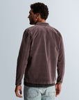 CAST IRON OVERSHIRT VELVET SHIRT GARMENT DYE NIGHTSHADE