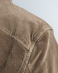 CAST IRON OVERSHIRT VELVET SHIRT GARMENT DYE WALNUT