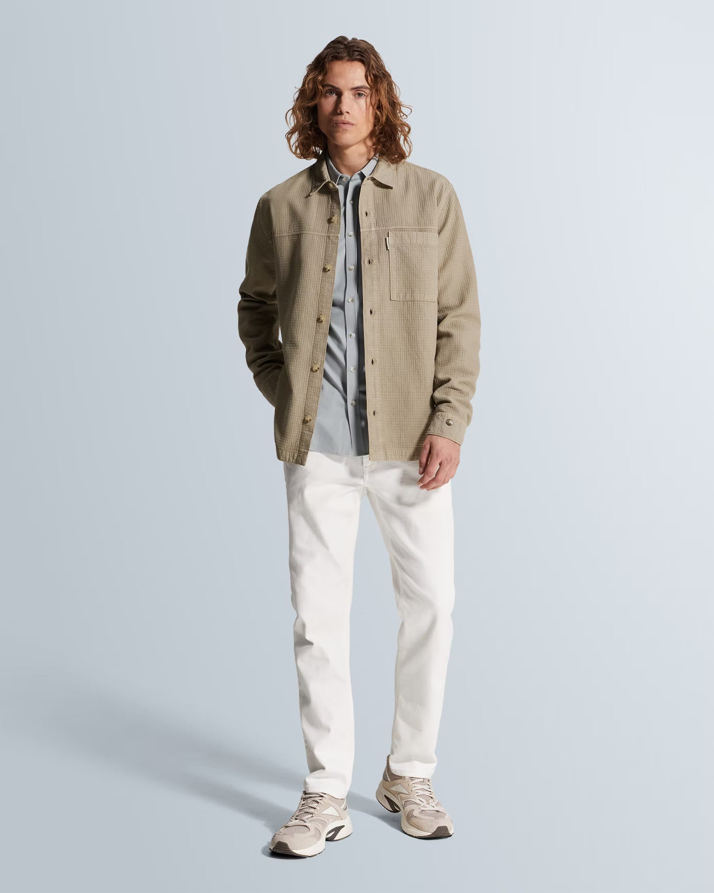 CAST IRON JEANS VALVER REGULAR FIT PANTS WHISPER WHITE