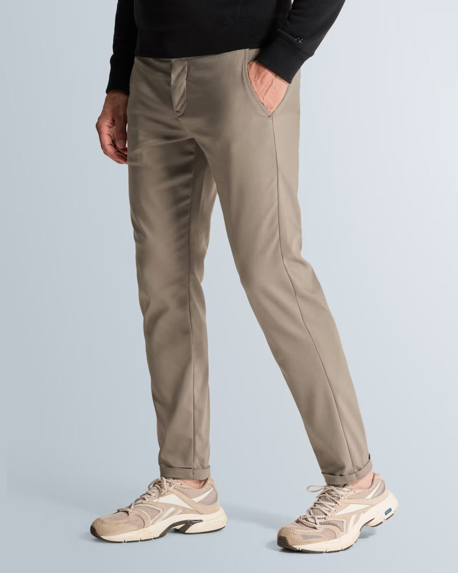 CAST IRON CHINO CYLAS TAPERED FIT MEGDA POWER WALNUT