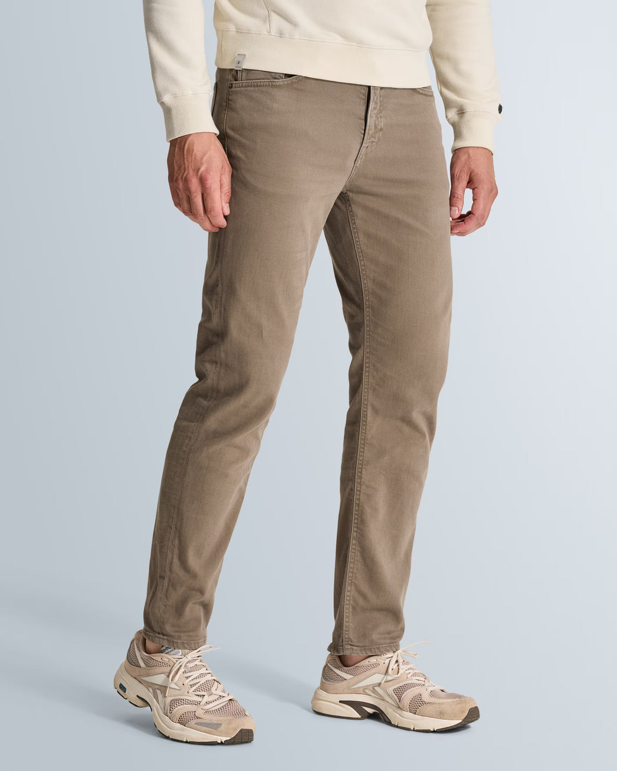 CAST IRON CHINO VALVER REGULAR COLORED DENIM WALNUT