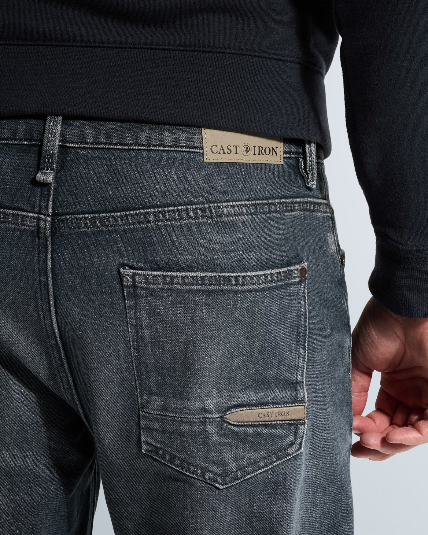 CAST IRON JEANS STEEPER RELAXED MODERN DEEP SLATE