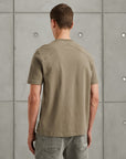 CAST IRON T-SHIRT R-NECK REGULAR FIT INTERLOCK BRINDLE