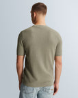 CAST IRON T-SHIRT REGULAR FIT COTTON MODAL DRIED SAGE