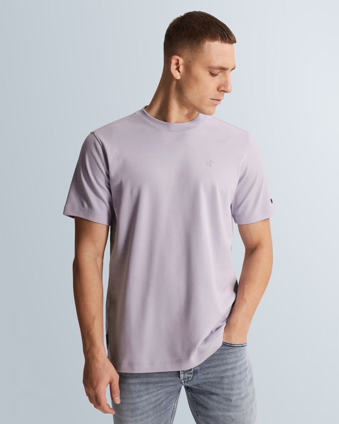 CAST IRON T-SHIRT R-NECK REGULAR FIT LILA