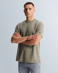 CAST IRON T-SHIRT R-NECK REGULAR FIT SAND