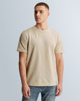 CAST IRON T-SHIRT PIQUE WITH JACQUARD PATTERN SILVER BIRCH