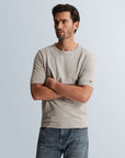 CAST IRON T-SHIRT SLUB COTTON MIRAGE GRAY