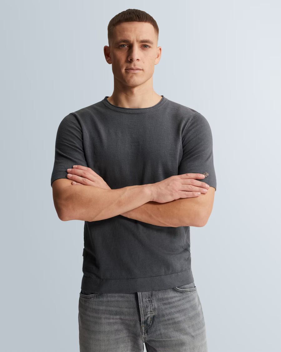 CAST IRON T-SHIRT SLUB COTTON TURBULENCE