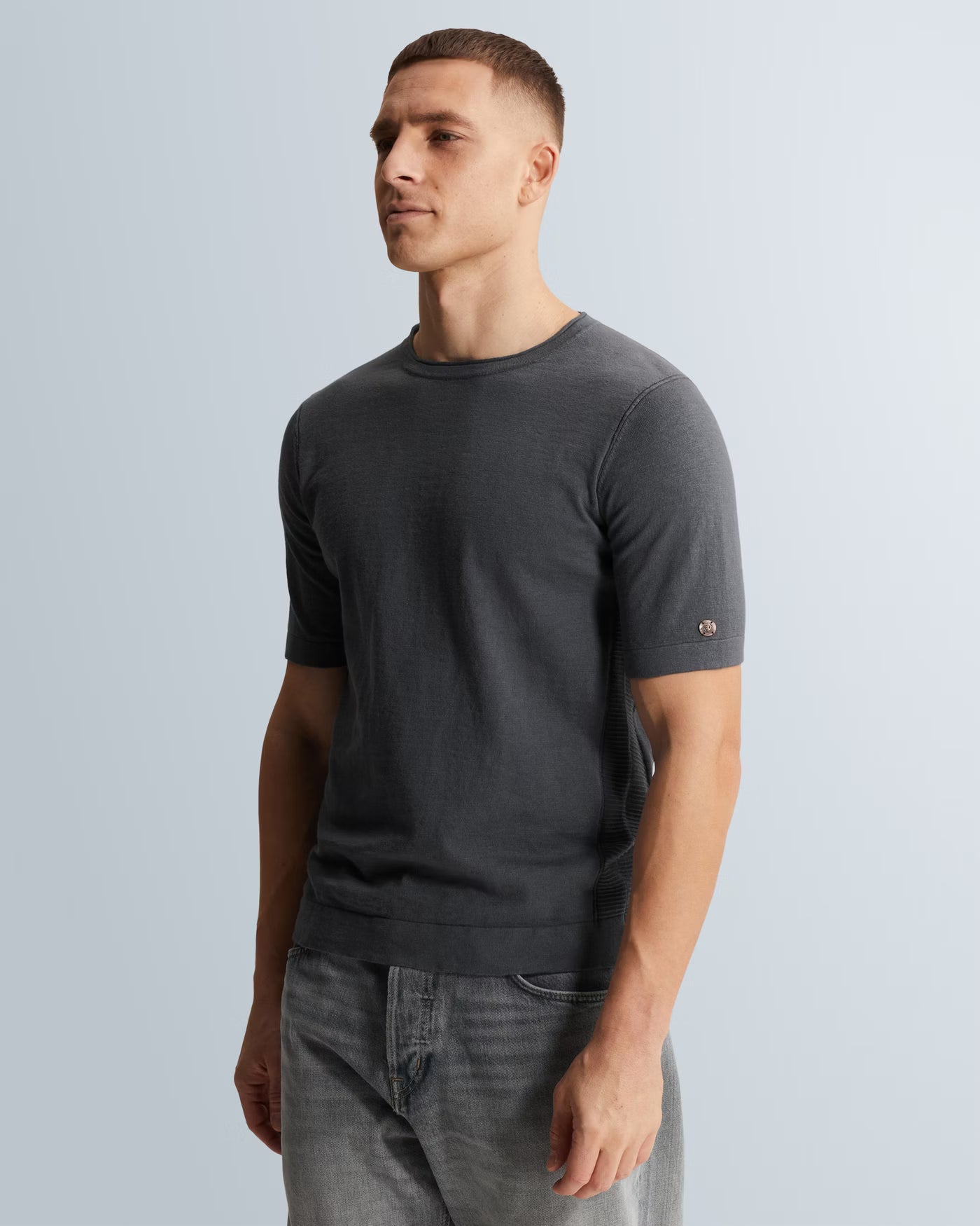 CAST IRON T-SHIRT SLUB COTTON TURBULENCE