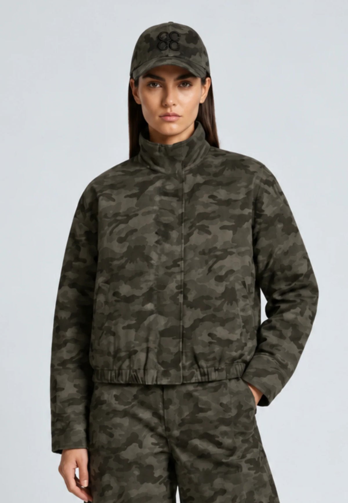 COSTER COPENHAGEN JAS CAMOUFLAGE BOMBER JACKET CAMO