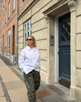 COSTER COPENHAGEN PANTS CAMOUFLAGE WITH CUTLINES ANNA FIT CAMO