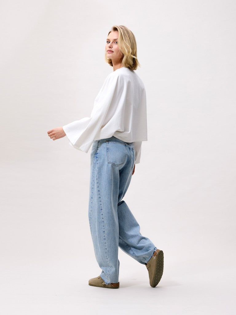 CATWALK JUNKIE TOP CAPE LONG SLEEVE OFF WHITE