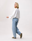 CATWALK JUNKIE TOP CAPE LONG SLEEVE OFF WHITE