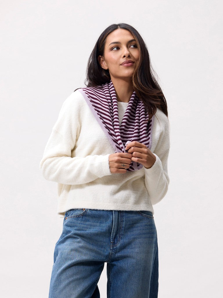 CATWALK JUNKIE SCARF STRIPED TRIANGLE LAVENDER FROST