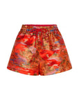 STUDIO AMAYA SHORT FLORA BOLD PRINT RED