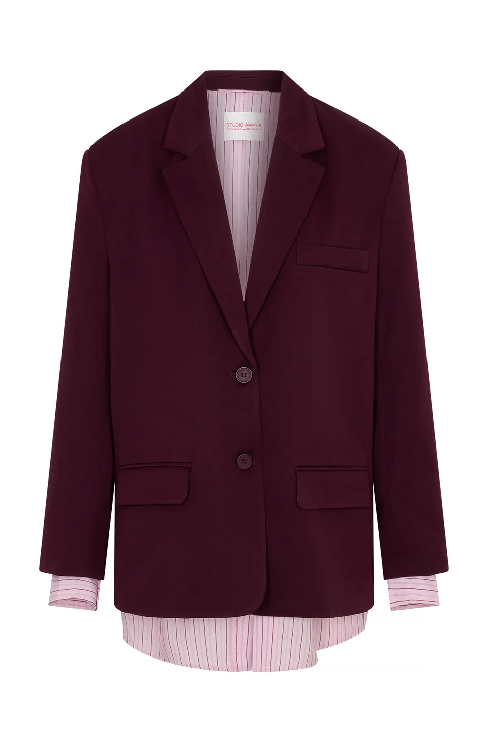 STUDIO AMAYA BLAZER HAVEN BORDEAUX