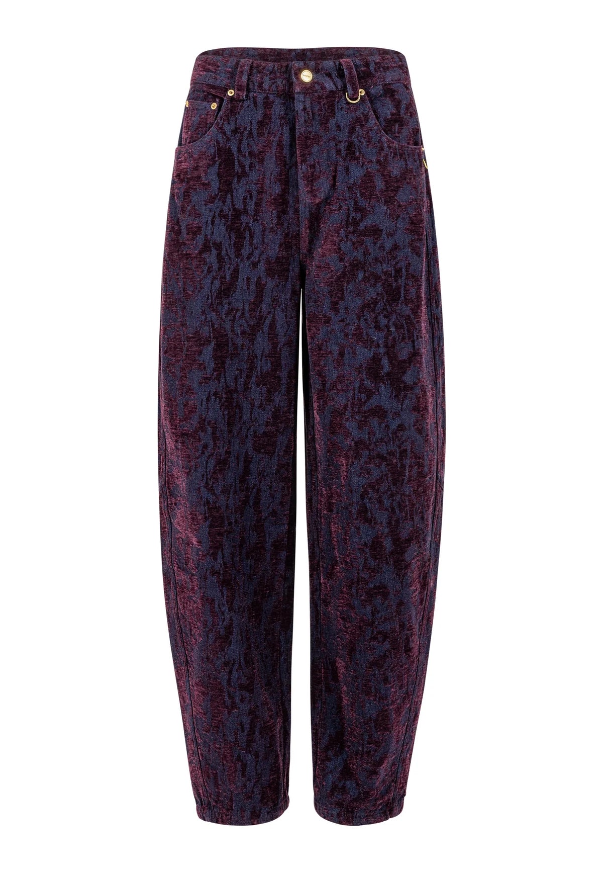 COSTER COPENHAGEN JEANS DENIM PANT ANNA FIT DARK BLUE/BORDEAUX