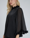 A-VIEW TOP DAISINA BLOUSE BLACK